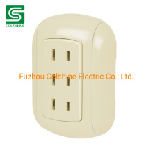 2 Pin Socket American Standard Wall Mounted Power Socket Outlet